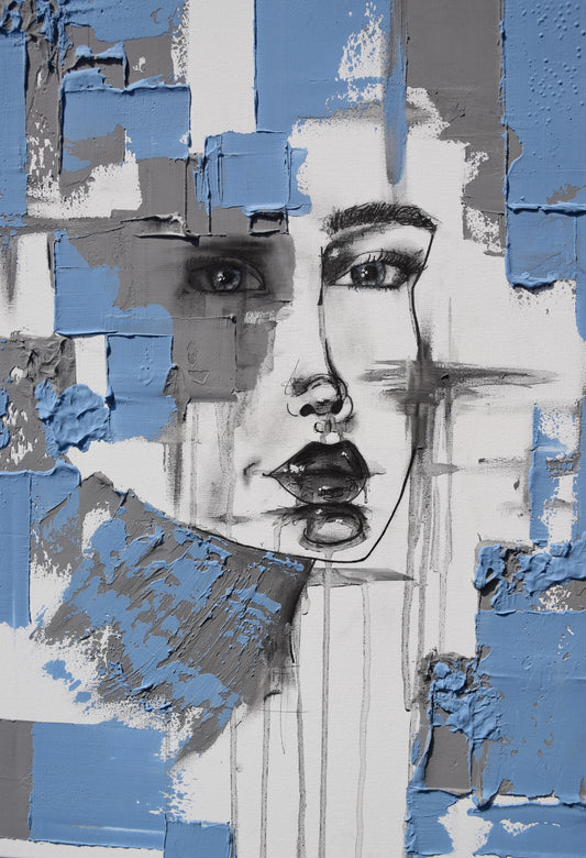 Augen wie der Ozean - Kunstdruck